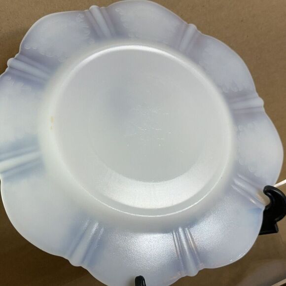 Vintage Macbeth Evans SALAD PLATE American Sweetheart Monax‎ Thin Glass - Picture 7 of 8